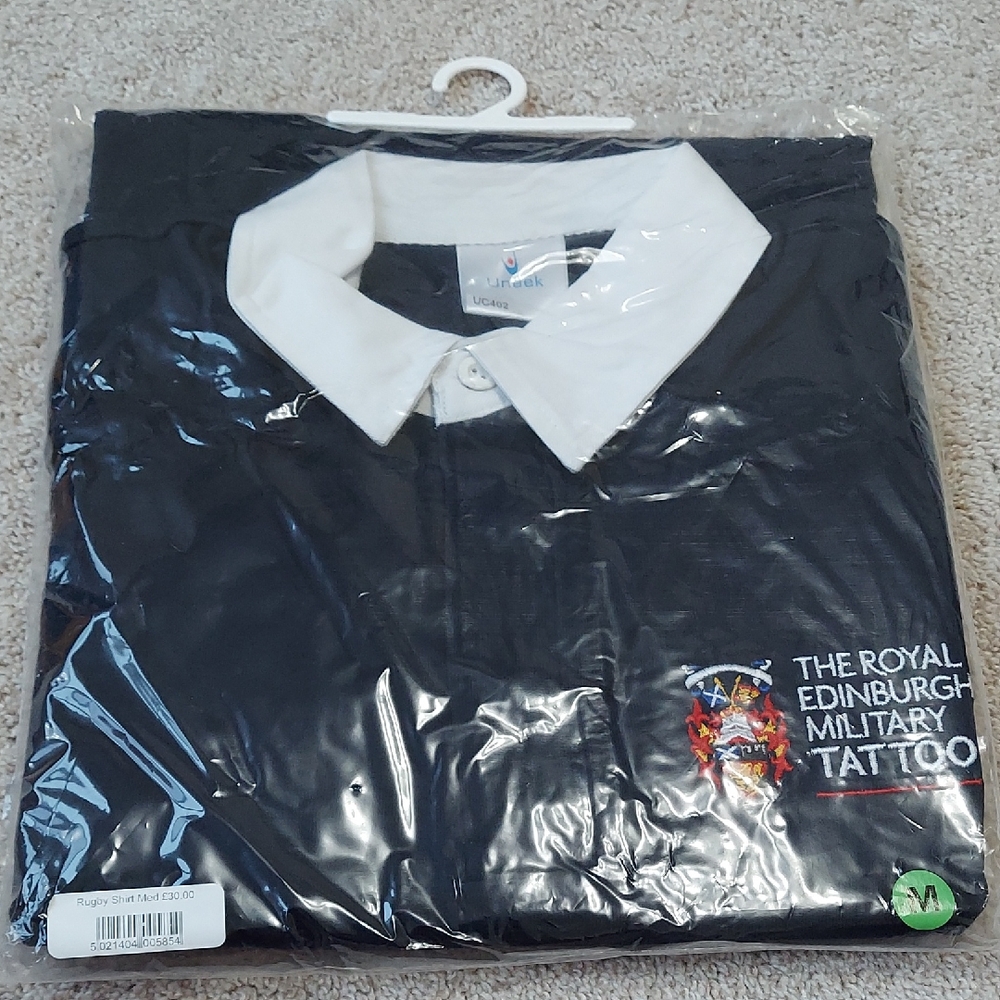 Black and White Rugby Shirt by